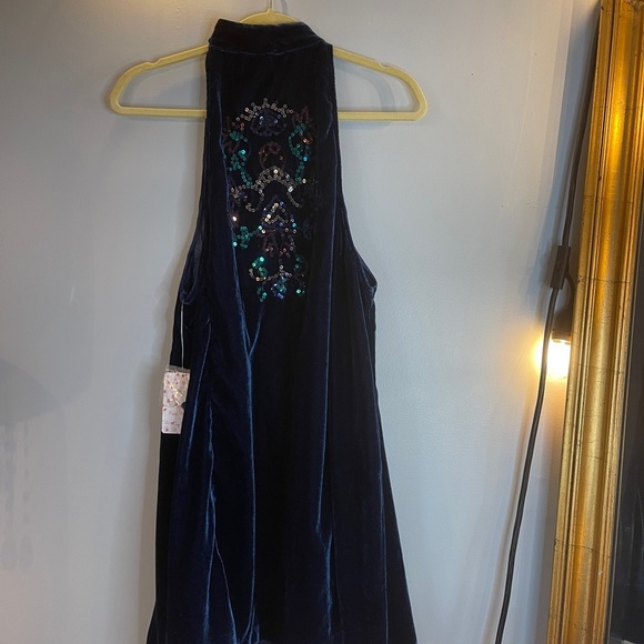 Free People Blue Shift Dress - Picture 2 of 4